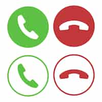 Free vector phone call set