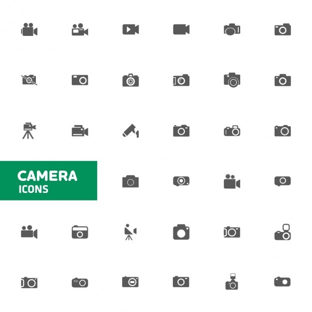 Free vector photography icon selection