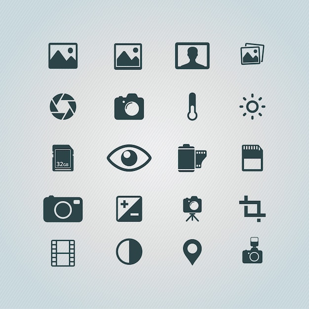 Free Vector photography icons free