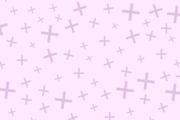 Free vector pink crosses pink background