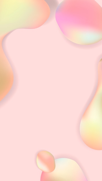 Free vector pink pastel fluid design poster vector