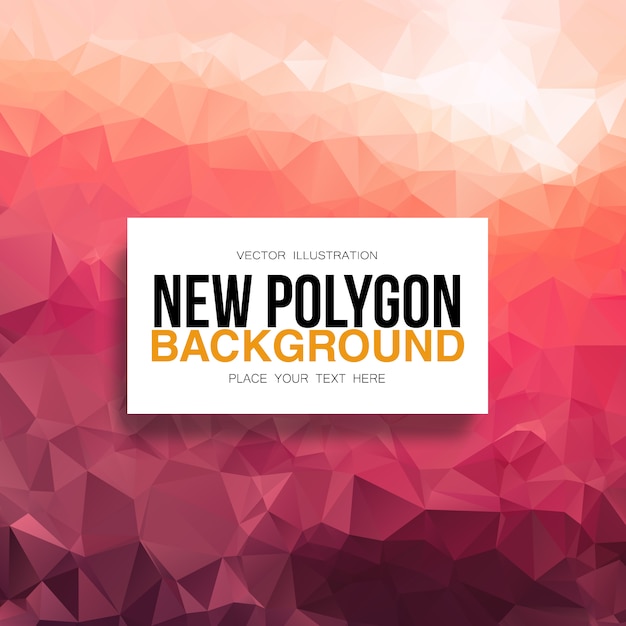 Free Vector pink polygonal backgorund