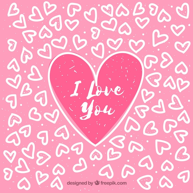 Pink valentine background