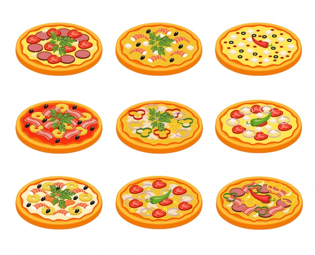 Pizza Icons Set