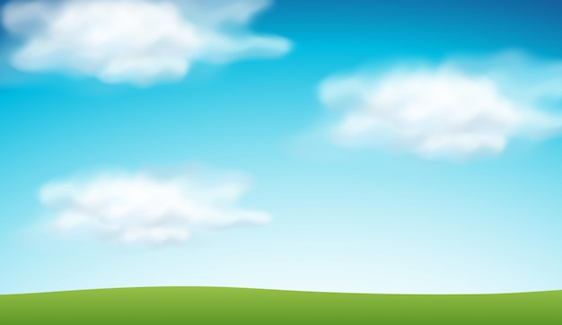 Free Vector plain blue sky background