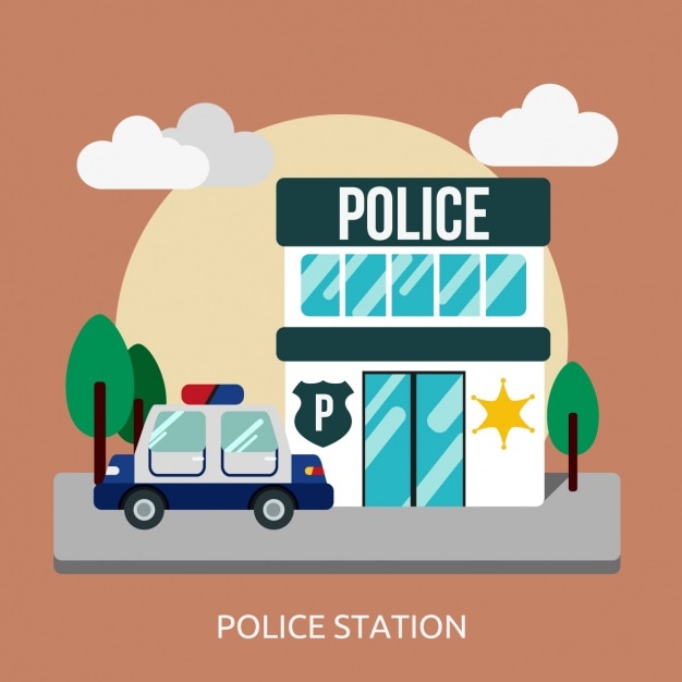 Police station background design