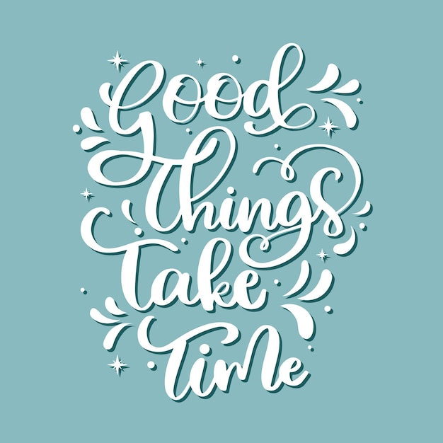 Free Vector positive lettering