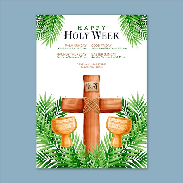 Poster design for holy week