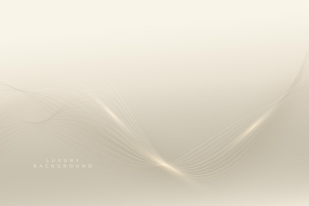 Free Vector premium wavy smooth lines background with shiny effect