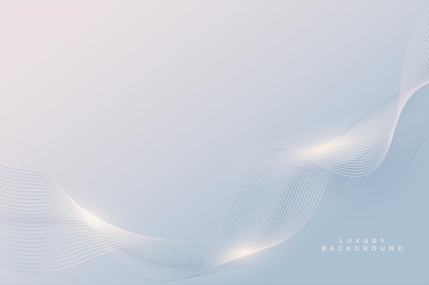 Free vector premium wavy smoth lines beautiful