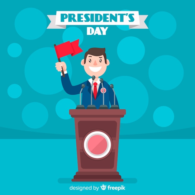 Free Vector president's day