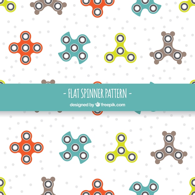 Free Vector pretty pattern of spinners