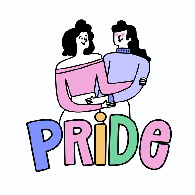 Pride day lettering