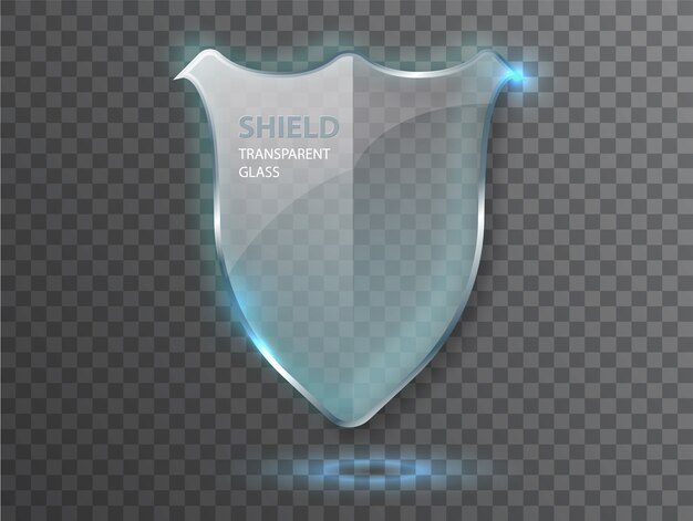 Free vector protect guard glass shield concept.