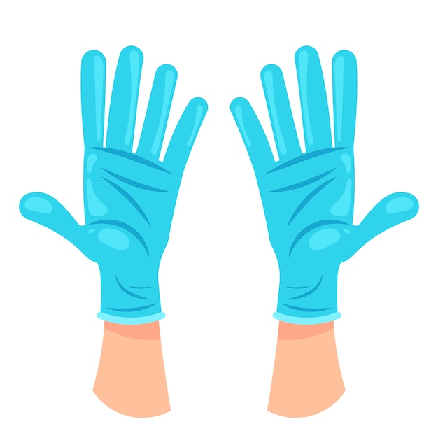 Free Vector protective gloves concept