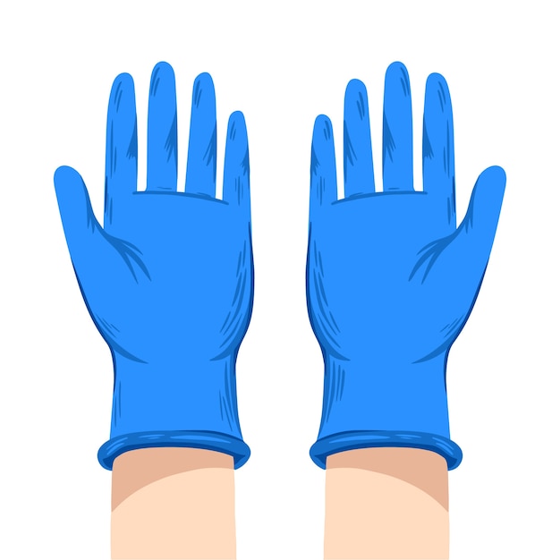 Free Vector protective gloves concept