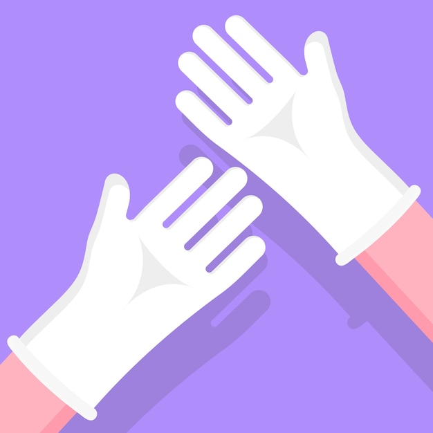 Free Vector protective gloves concept