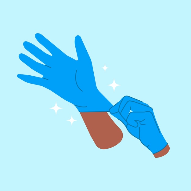 Free Vector protective gloves concept