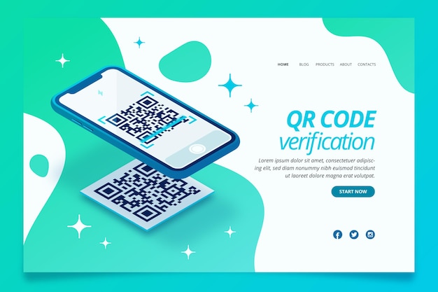 Qr code verification landing page