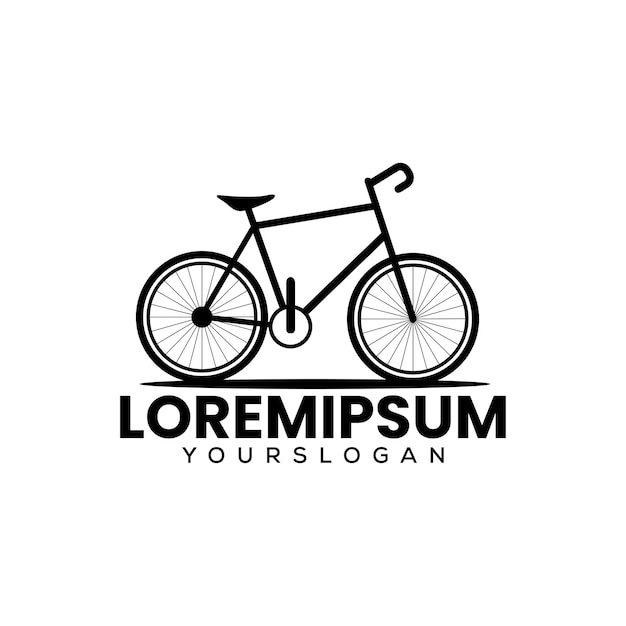 Free vector racing bike logo design template