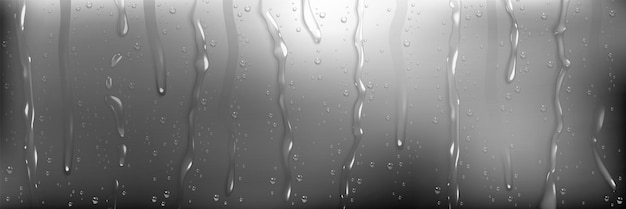 Free Vector rain water drops on wet window glass