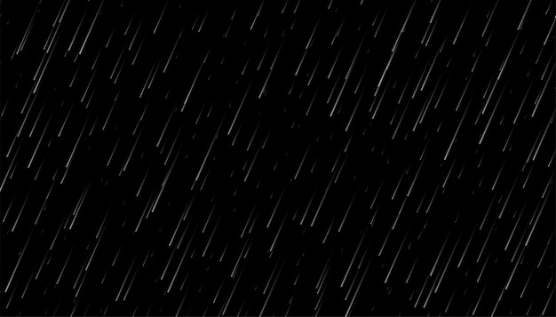 Free Vector rainfall drops on black background