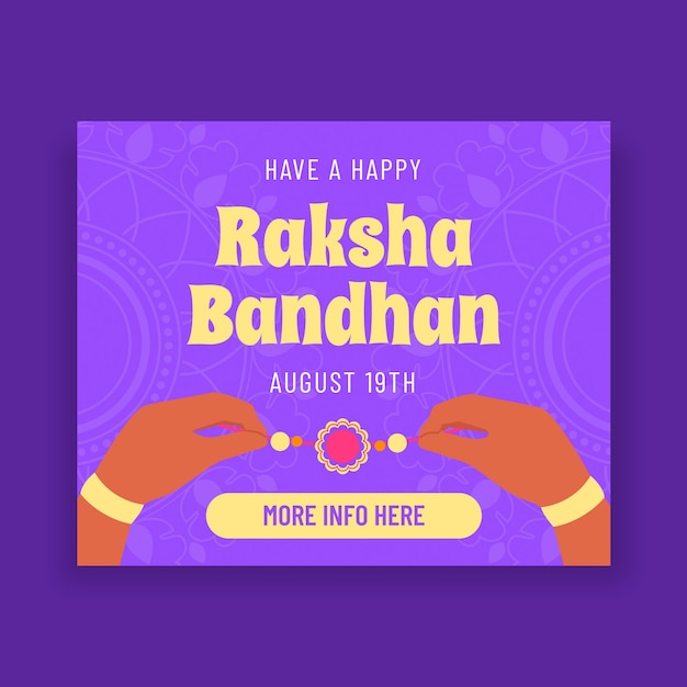 Raksha bandhan banner design template