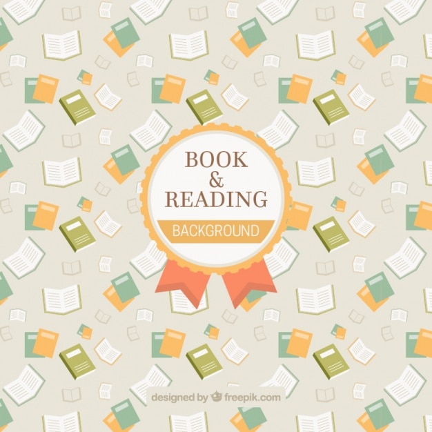 Free Vector reading and book background