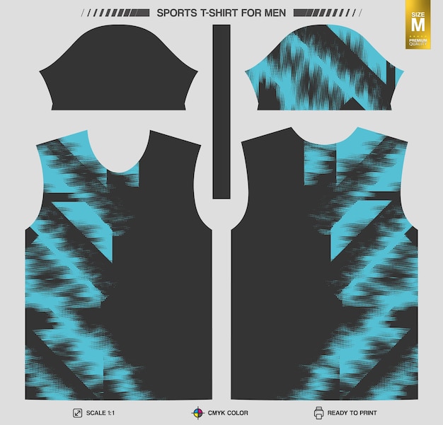 Free vector ready to print sports tshirt workout and training clothing patterns