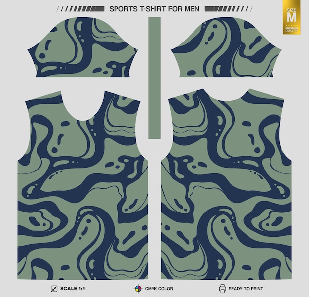 Ready to print sports tshirt Workout and Training Clothing Patterns