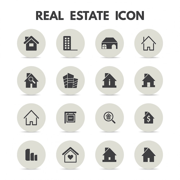 Free Vector real estate icons