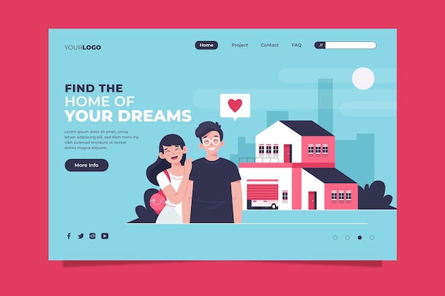 Real estate landing page