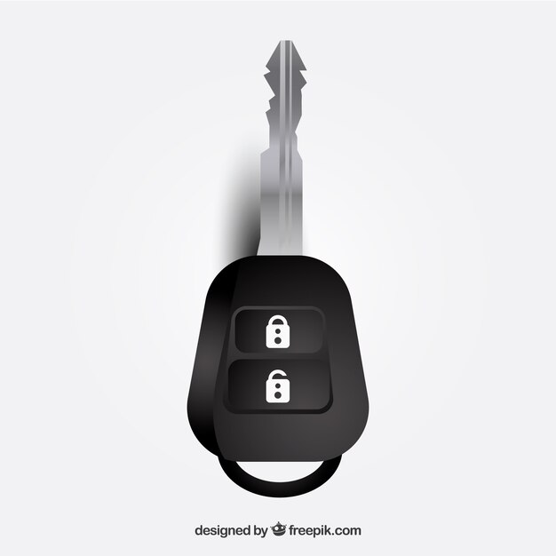 Realistic car key 