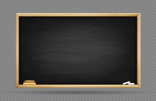 Free Vector realistic chalk blackboard