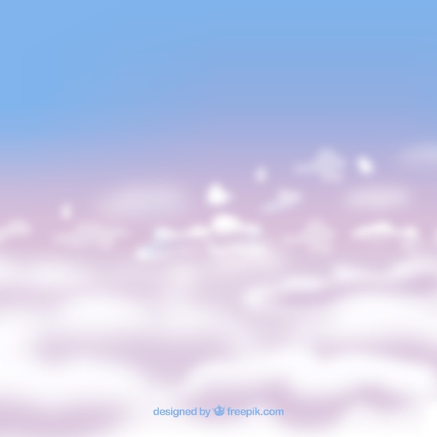 Free Vector realistic cloudy sky background