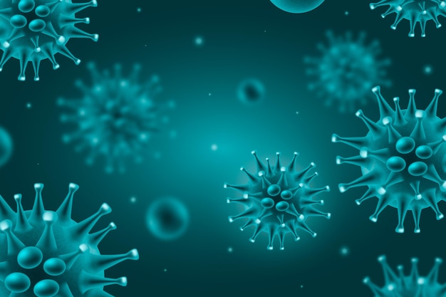 Free vector realistic coronavirus background