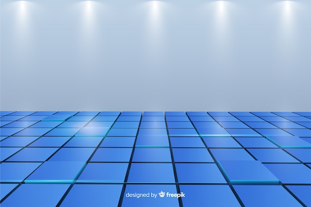 Free Vector realistic cubes floor background