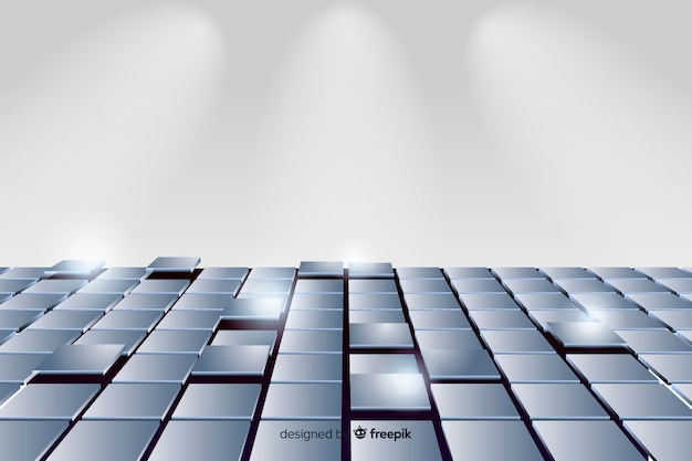 Free Vector realistic cubes floor background