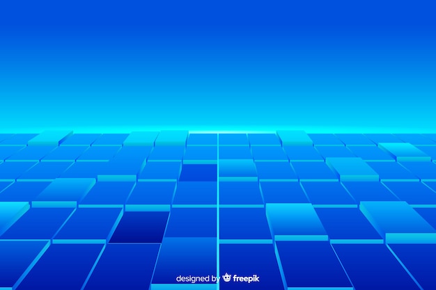 Free Vector realistic cubes floor background