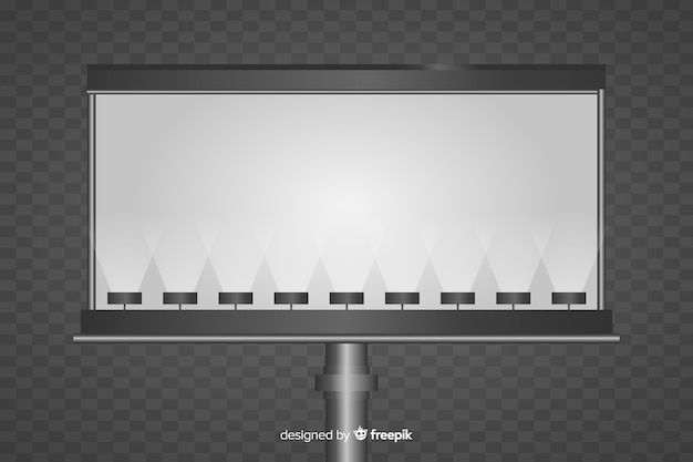 Free Vector realistic empty billboard