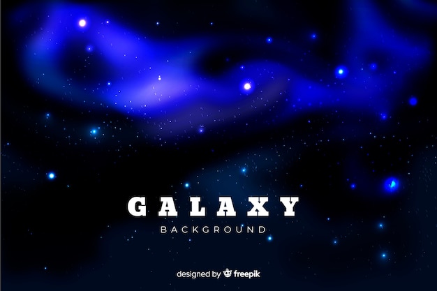 Free Vector realistic galaxy background