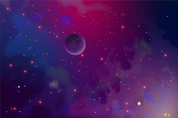 Realistic galaxy background