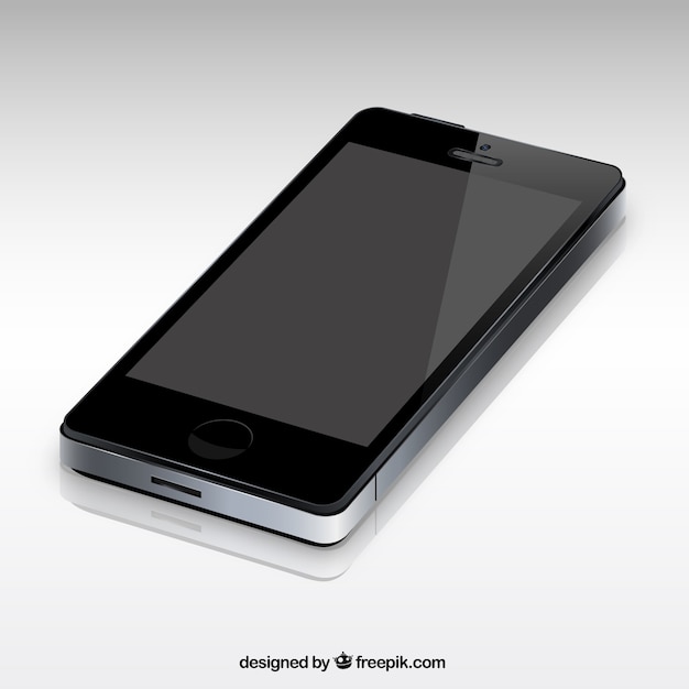 Free Vector realistic mobile phone