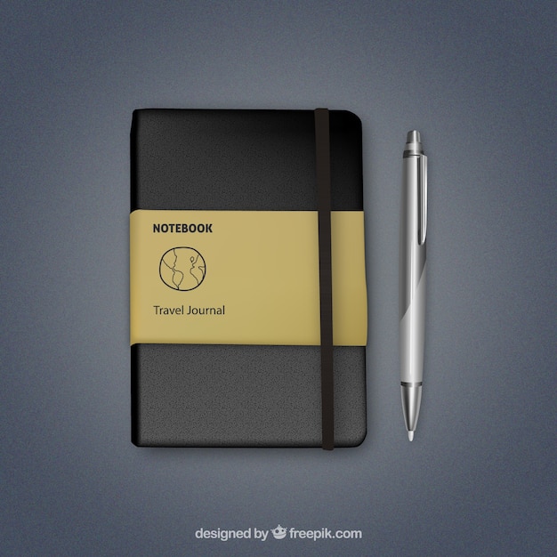 Free vector realistic notebook