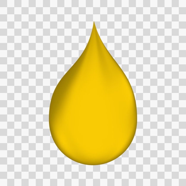 Realistic oil drop