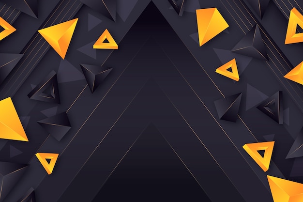 Realistic polygonal shapes background