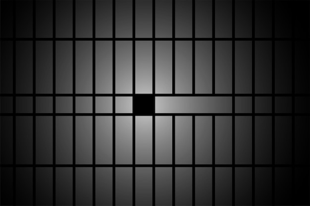 Free Vector realistic prisoner cage metallic bar door design