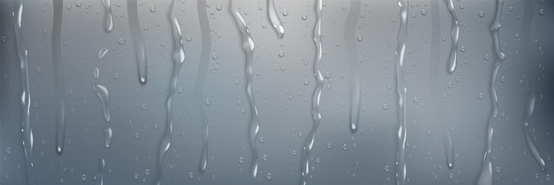 Free Vector realistic rain shower water drops down vector