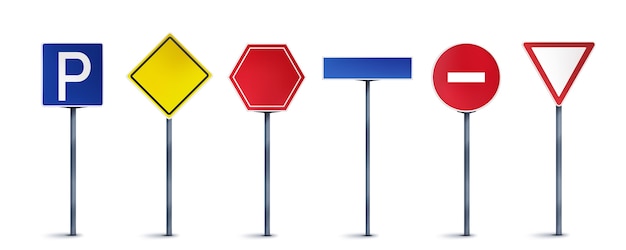 Free Vector realistic road sign illustration