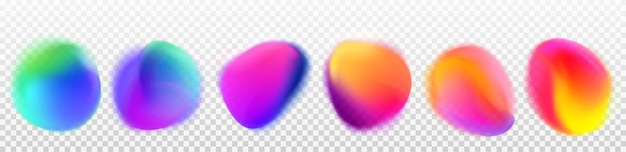 Realistic set of abstract gradient spots